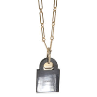 Hermès Gold Plated  Amulette Padlock Pendant bv