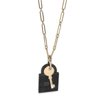Gold-Plated  Amulette Padlock Pendant