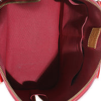 Rose Indian Monogram Vernis Alma PM