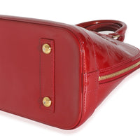 Rose Indian Monogram Vernis Alma PM