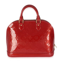 Rose Indian Monogram Vernis Alma PM