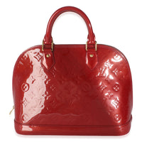 Rose Indian Monogram Vernis Alma PM