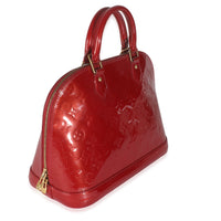 Rose Indian Monogram Vernis Alma PM