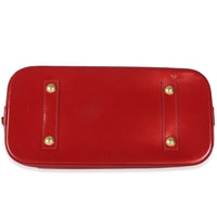 Rose Indian Monogram Vernis Alma PM