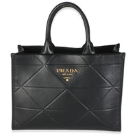 Black Calfskin Medium Symbole Tote