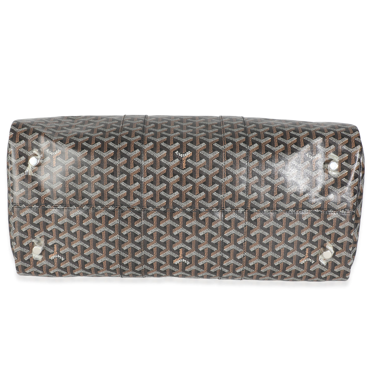 Black Goyardine Canvas Boston 45 Duffle