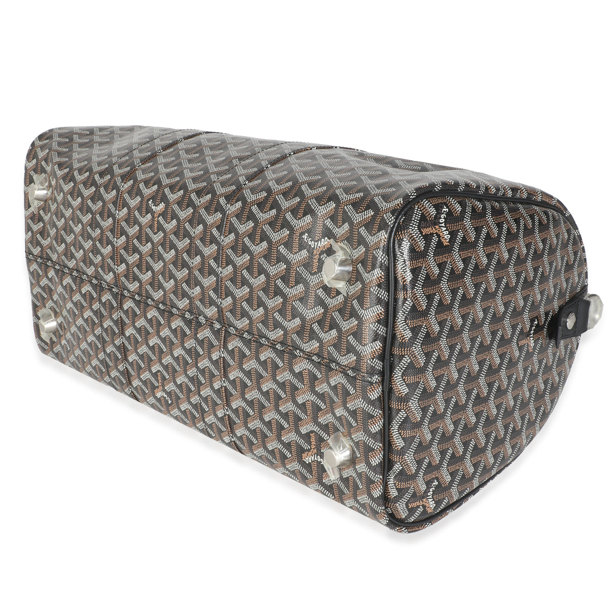 Black Goyardine Canvas Boston 45 Duffle