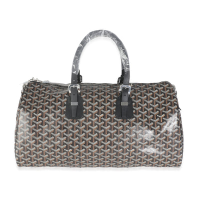 Black Goyardine Canvas Boston 45 Duffle