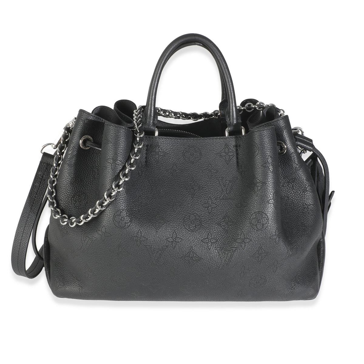 Black Monogram Mahina Bella Tote