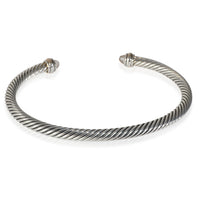 Rose Gold & Sterling Silver Morganite Cable Classic Bracelet