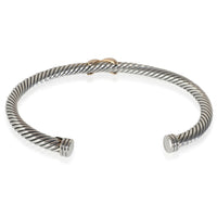 Rose Gold & Sterling Silver  Cable X Bracelet