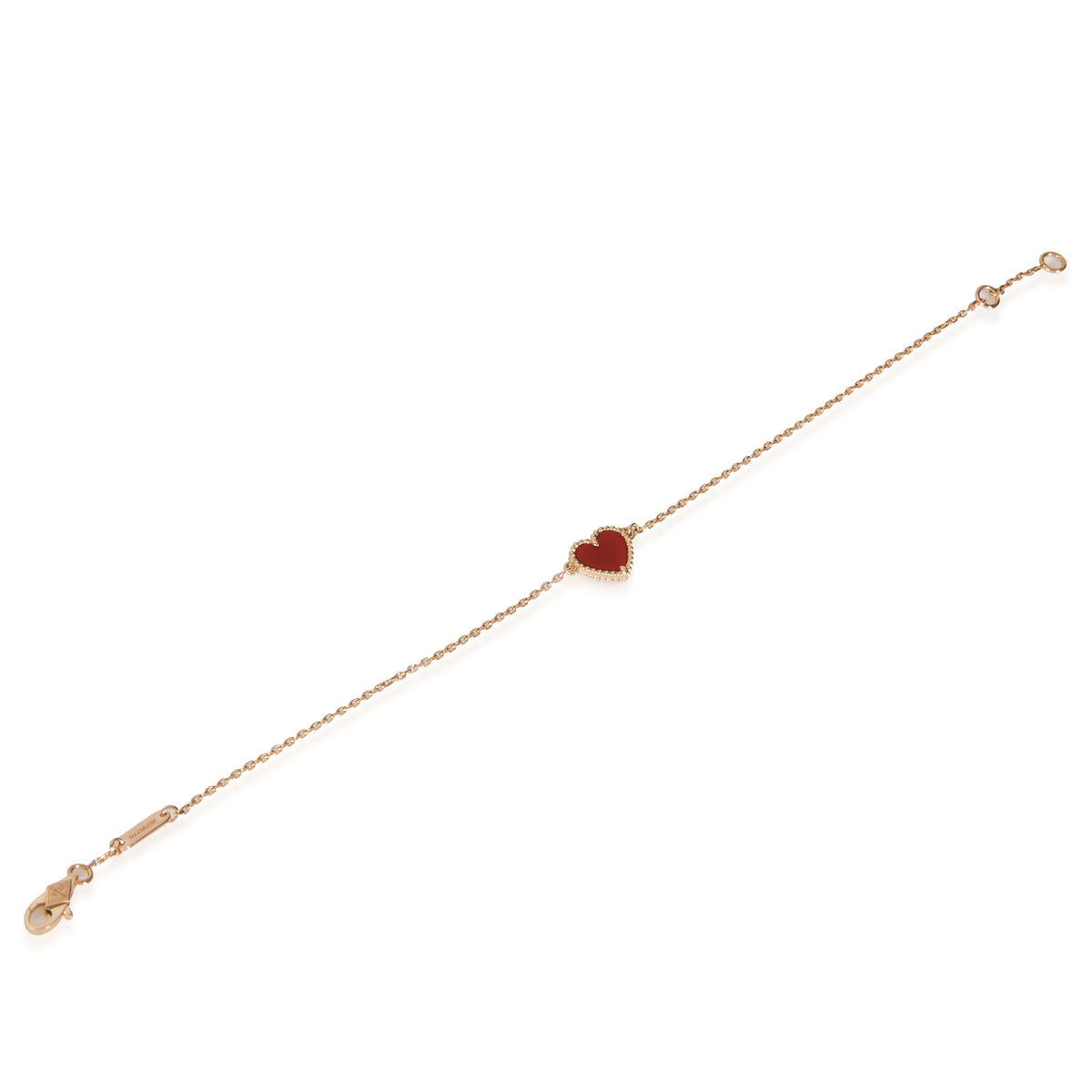 Rose Gold Carnelian Sweet Hearts Bracelet