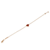 Rose Gold Carnelian Sweet Hearts Bracelet
