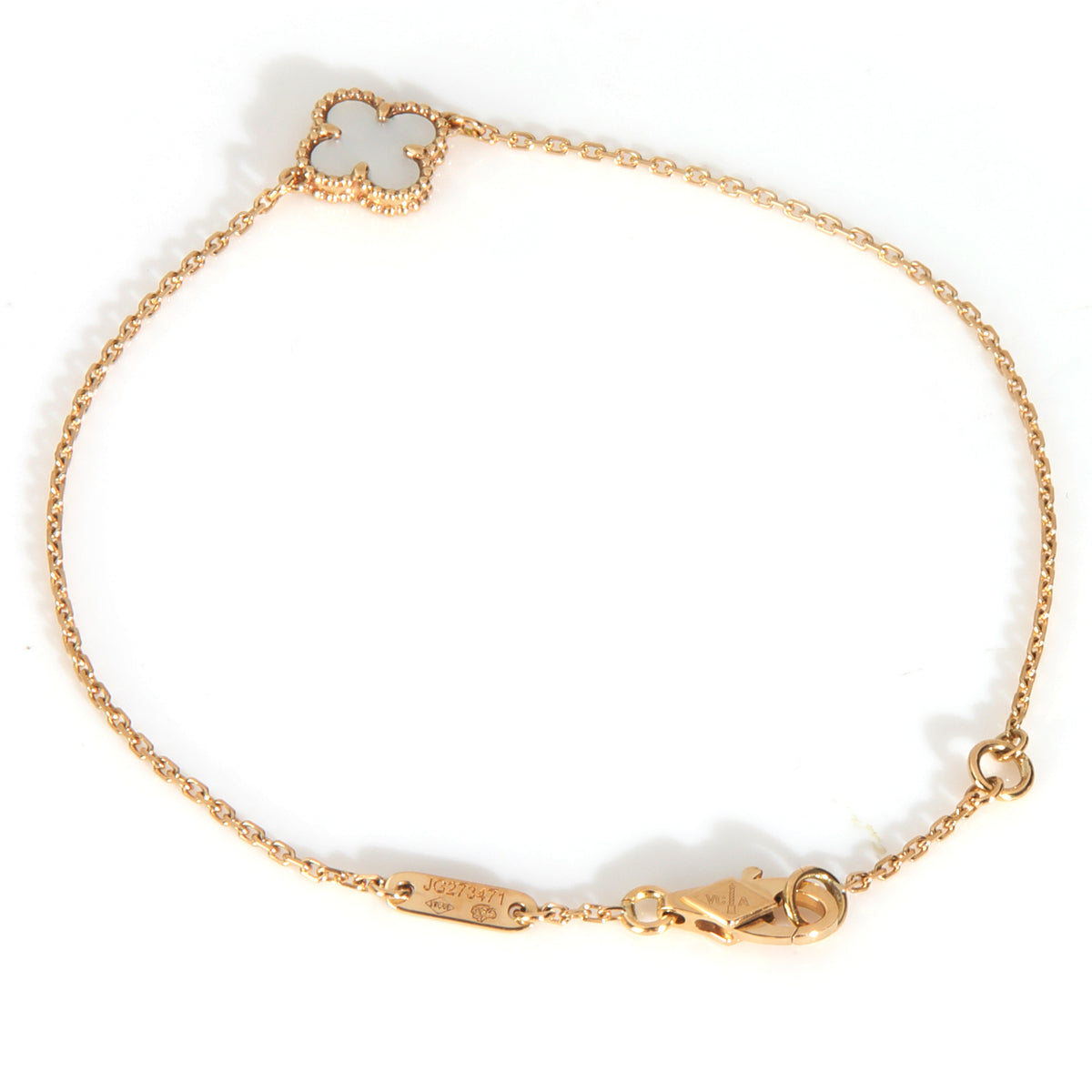 Yellow Gold Mother Of Pearl Sweet Alhambra Bracelet