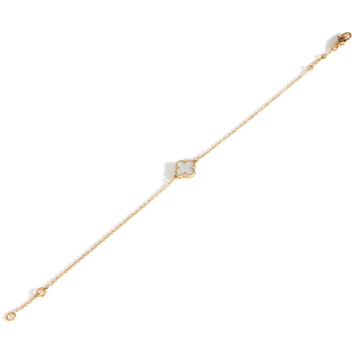 Yellow Gold Mother Of Pearl Sweet Alhambra Bracelet