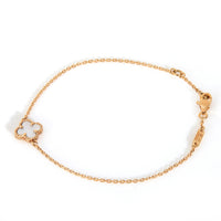 Yellow Gold Mother Of Pearl Sweet Alhambra Bracelet