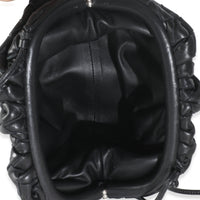 Black Nappa Intrecciato Mini Pouch