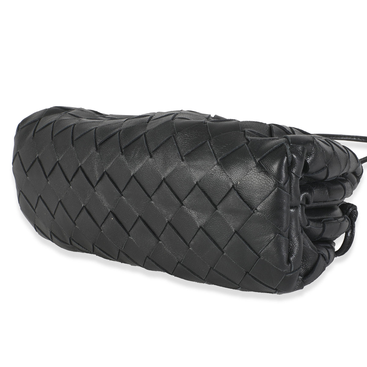Black Nappa Intrecciato Mini Pouch