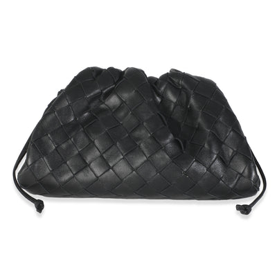 Black Nappa Intrecciato Mini Pouch