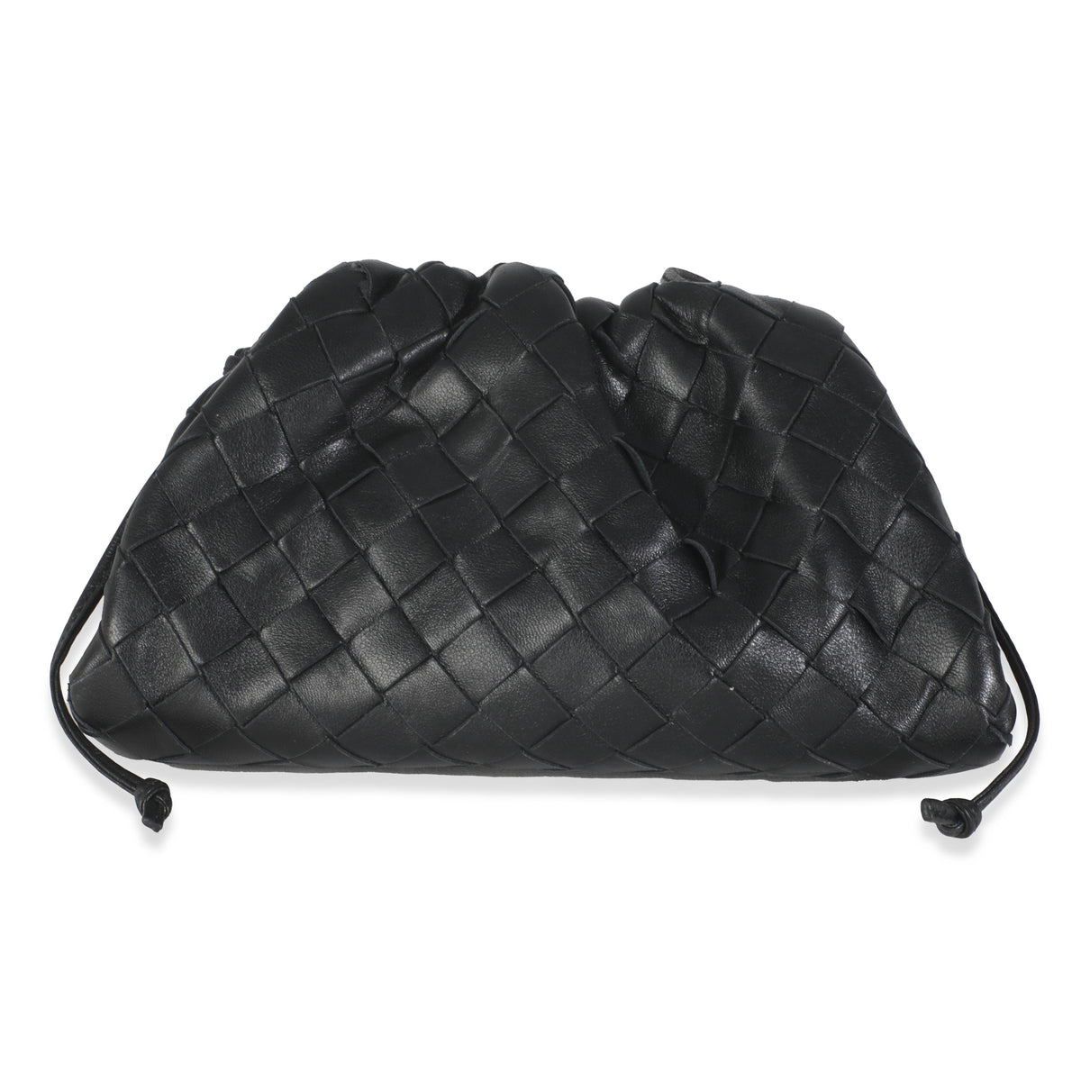 Black Nappa Intrecciato Mini Pouch