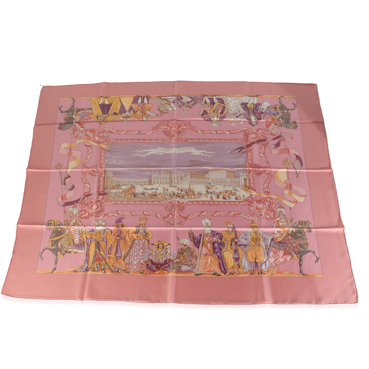 Pink Silk Turqueries en LHonneur Scarf 90