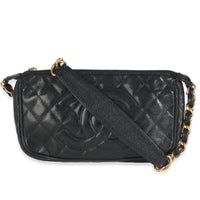 Black Caviar Quilted Timeless CC Shoulder Bag