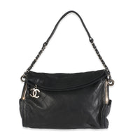 Black Quilted Lambskin Small Ultimate Soft Hobo