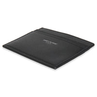 Black Grain De Poudre Card Case