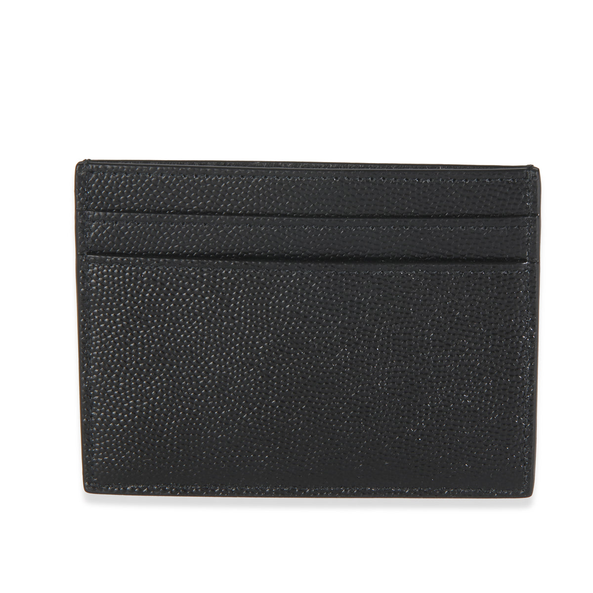 Black Grain De Poudre Card Case