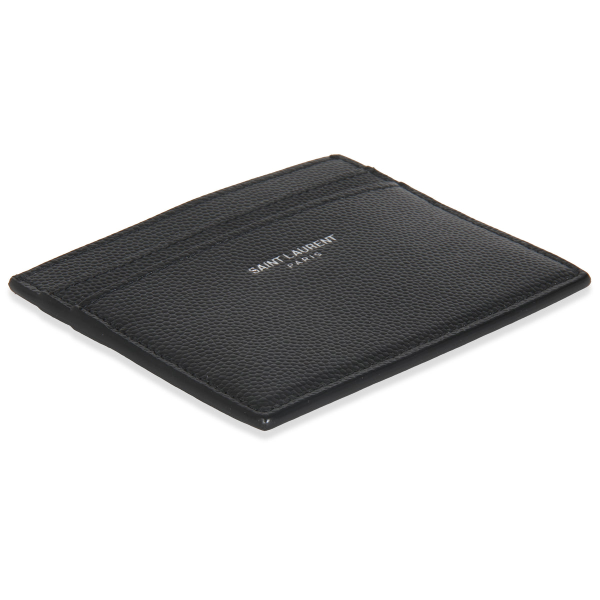 Black Grain De Poudre Card Case