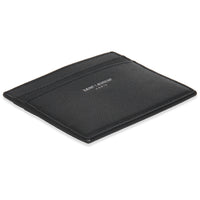 Black Grain De Poudre Card Case
