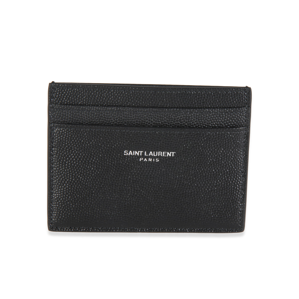 Black Grain De Poudre Card Case