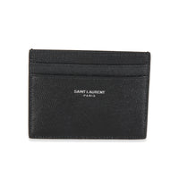 Black Grain De Poudre Card Case