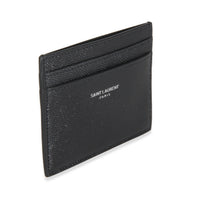 Black Grain De Poudre Card Case