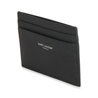 Black Grain De Poudre Card Case