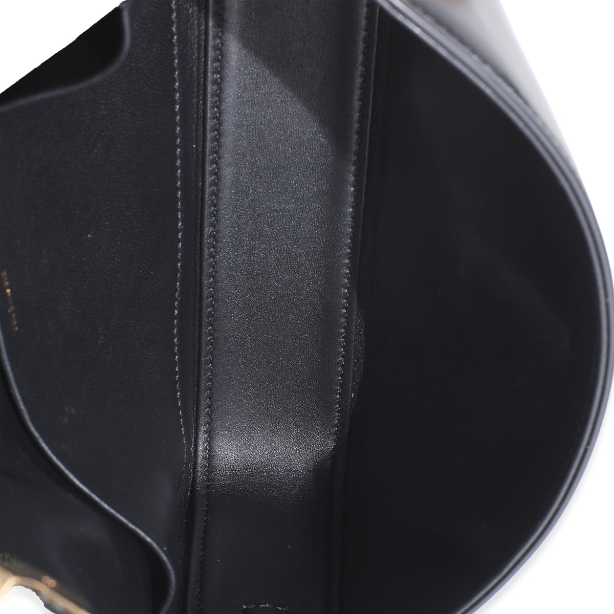 Black Shiny Calfskin Triomphe Shoulder bag
