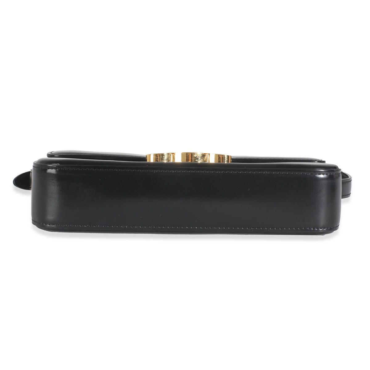 Black Shiny Calfskin Triomphe Shoulder bag