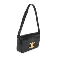 Black Shiny Calfskin Triomphe Shoulder bag
