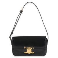 Black Shiny Calfskin Triomphe Shoulder bag
