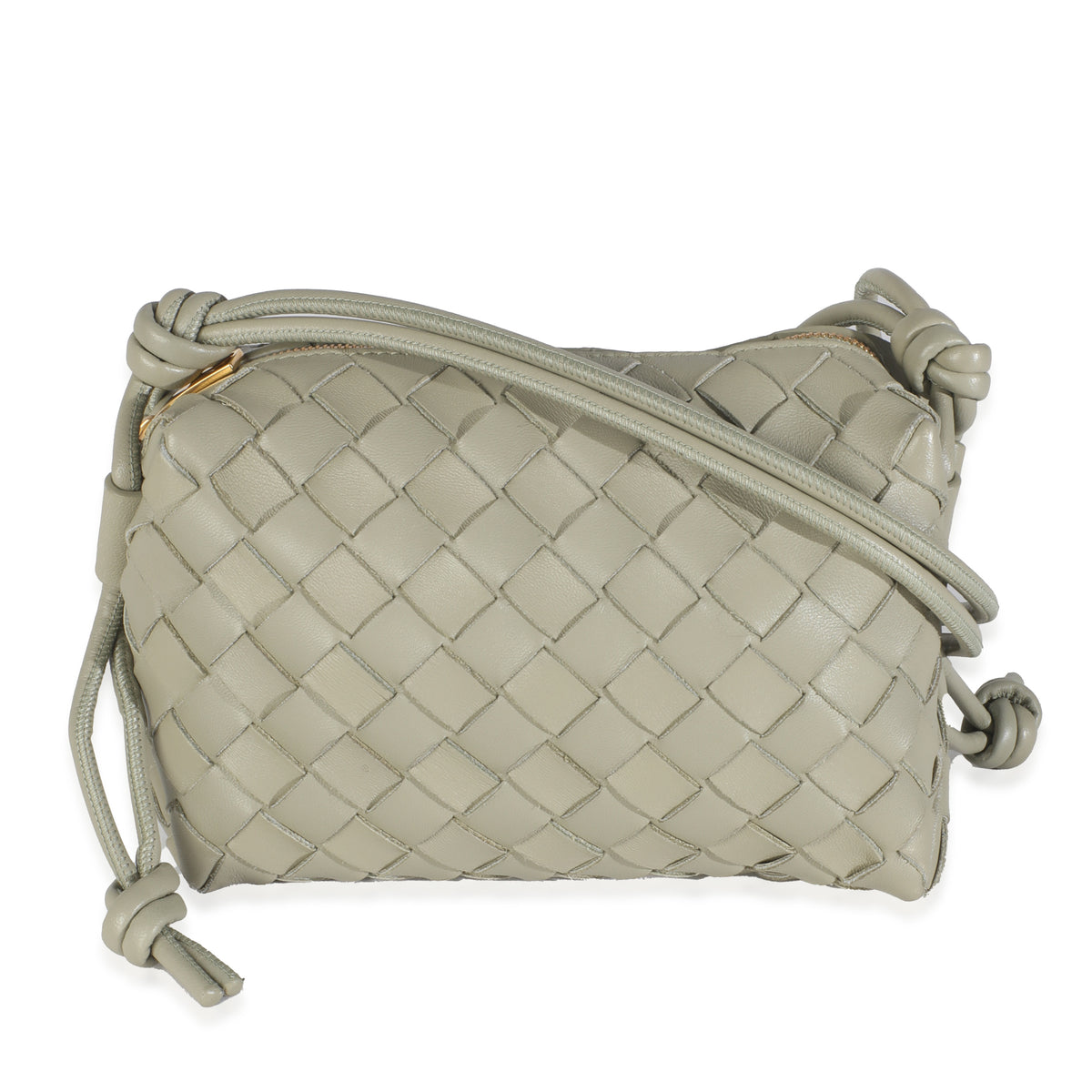 Travertine Nappa Intrecciato Mini Loop