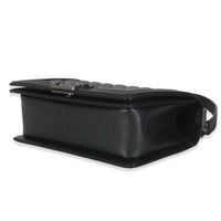 Black Quilted Old Medium Boy Bag