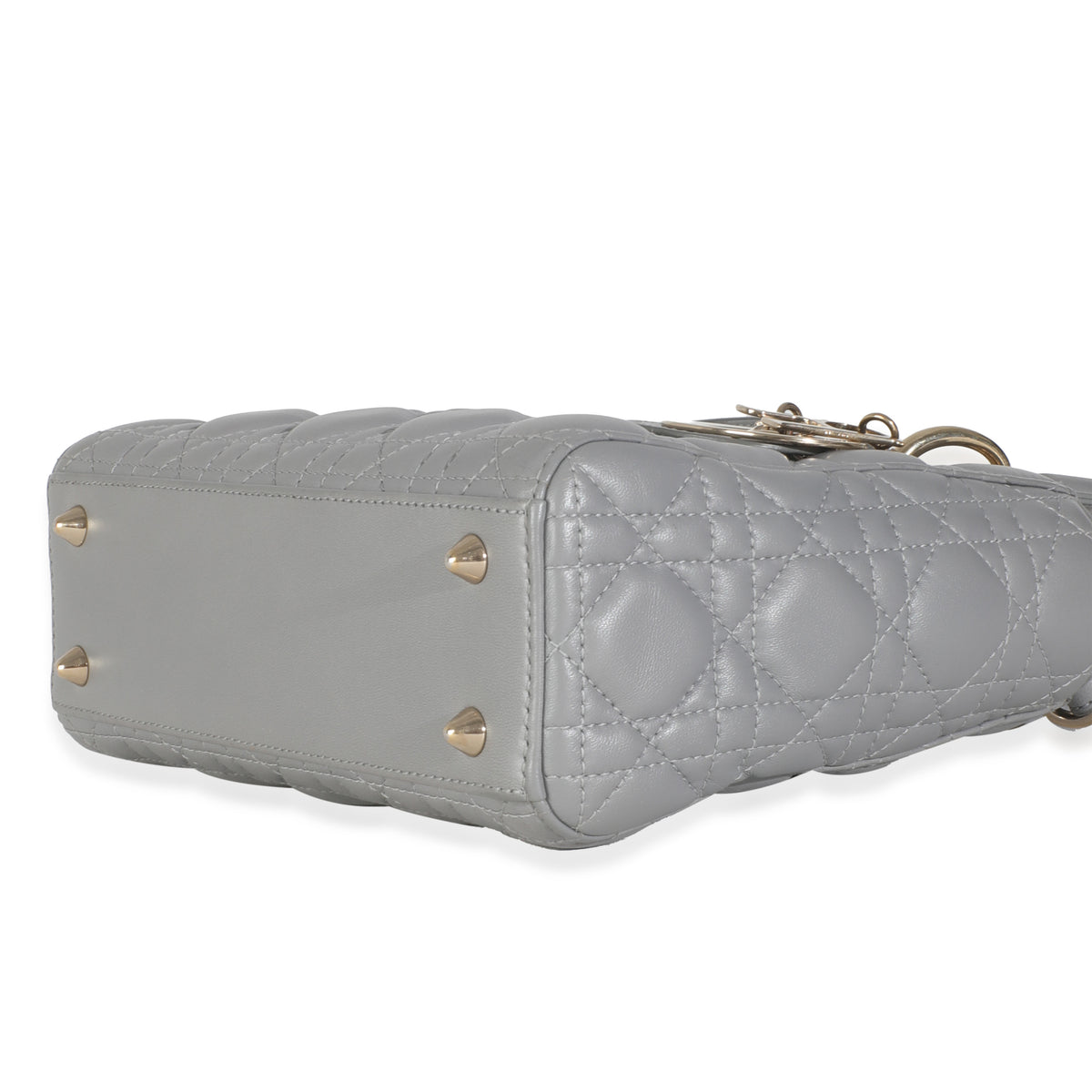 Grey Cannage Quilted Lambskin Small My ABC Lady Dior