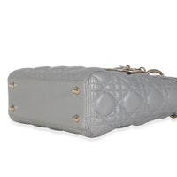 Grey Cannage Quilted Lambskin Small My ABC Lady Dior