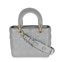 Grey Cannage Quilted Lambskin Small My ABC Lady Dior