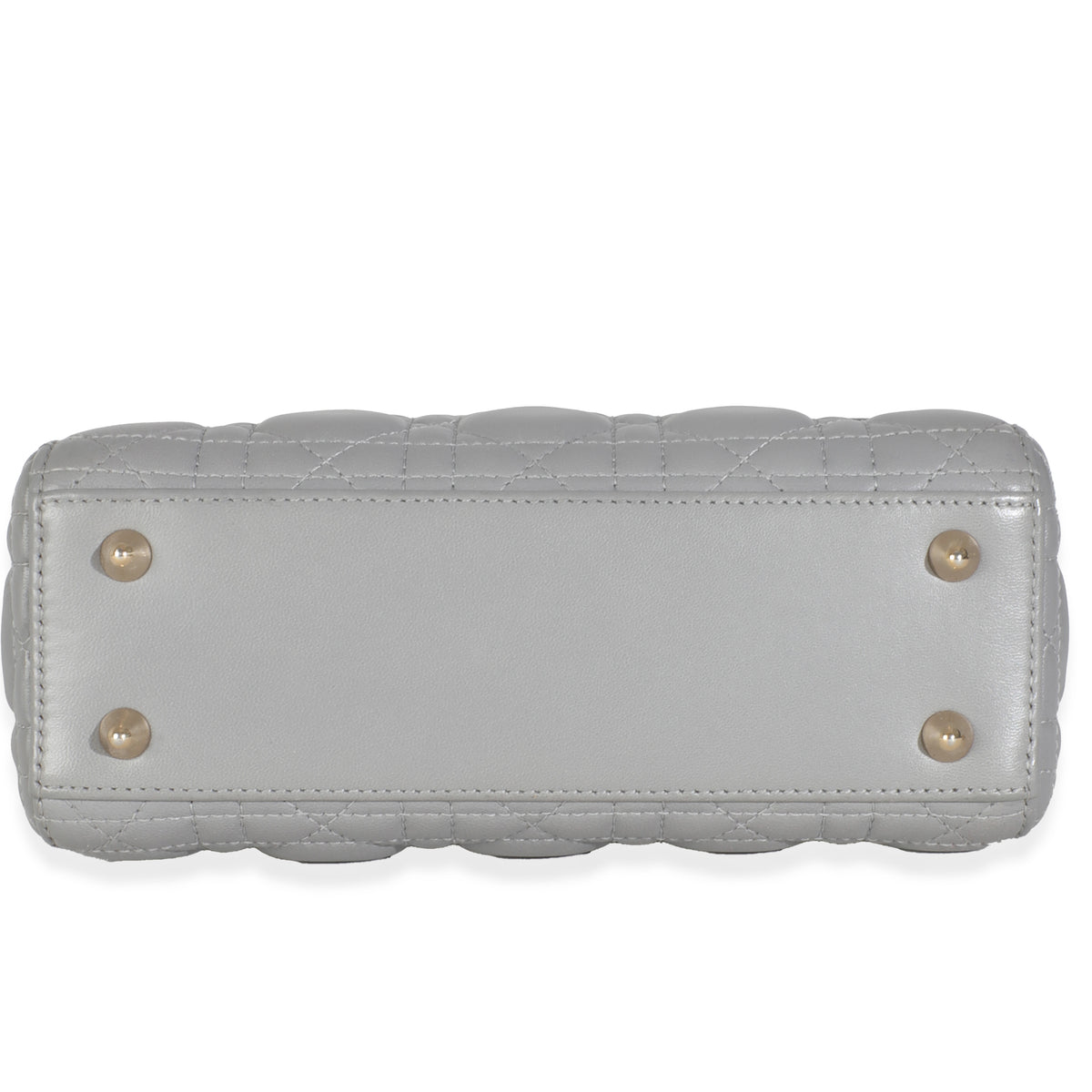 Grey Cannage Quilted Lambskin Small My ABC Lady Dior