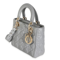Grey Cannage Quilted Lambskin Small My ABC Lady Dior
