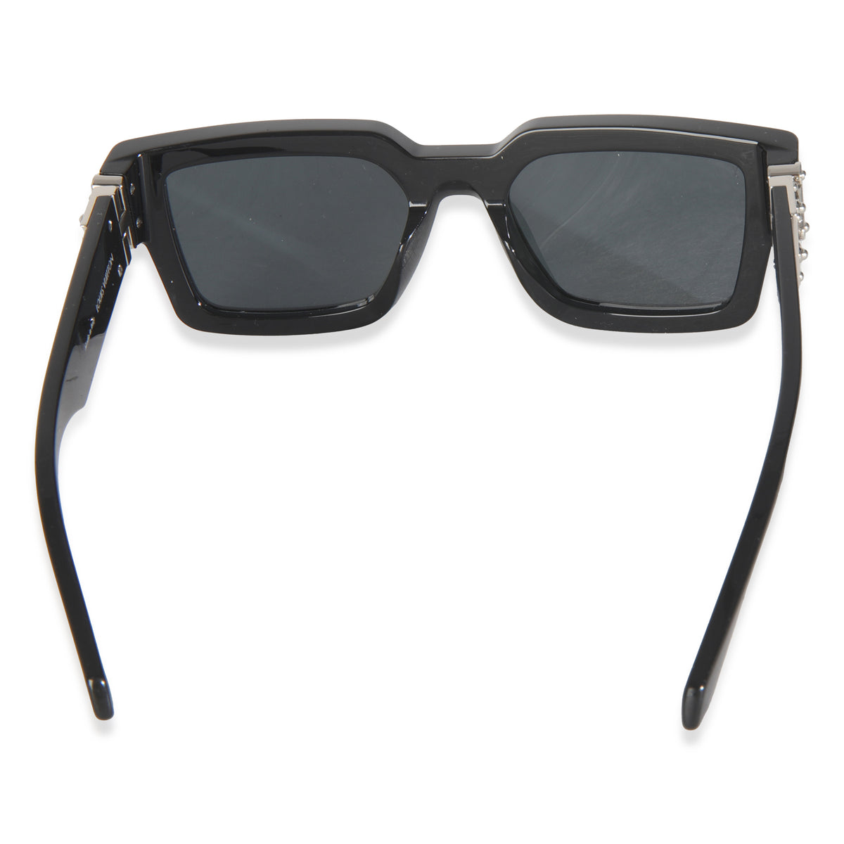 Black Acetate LV Match Square Lens Sunglasses