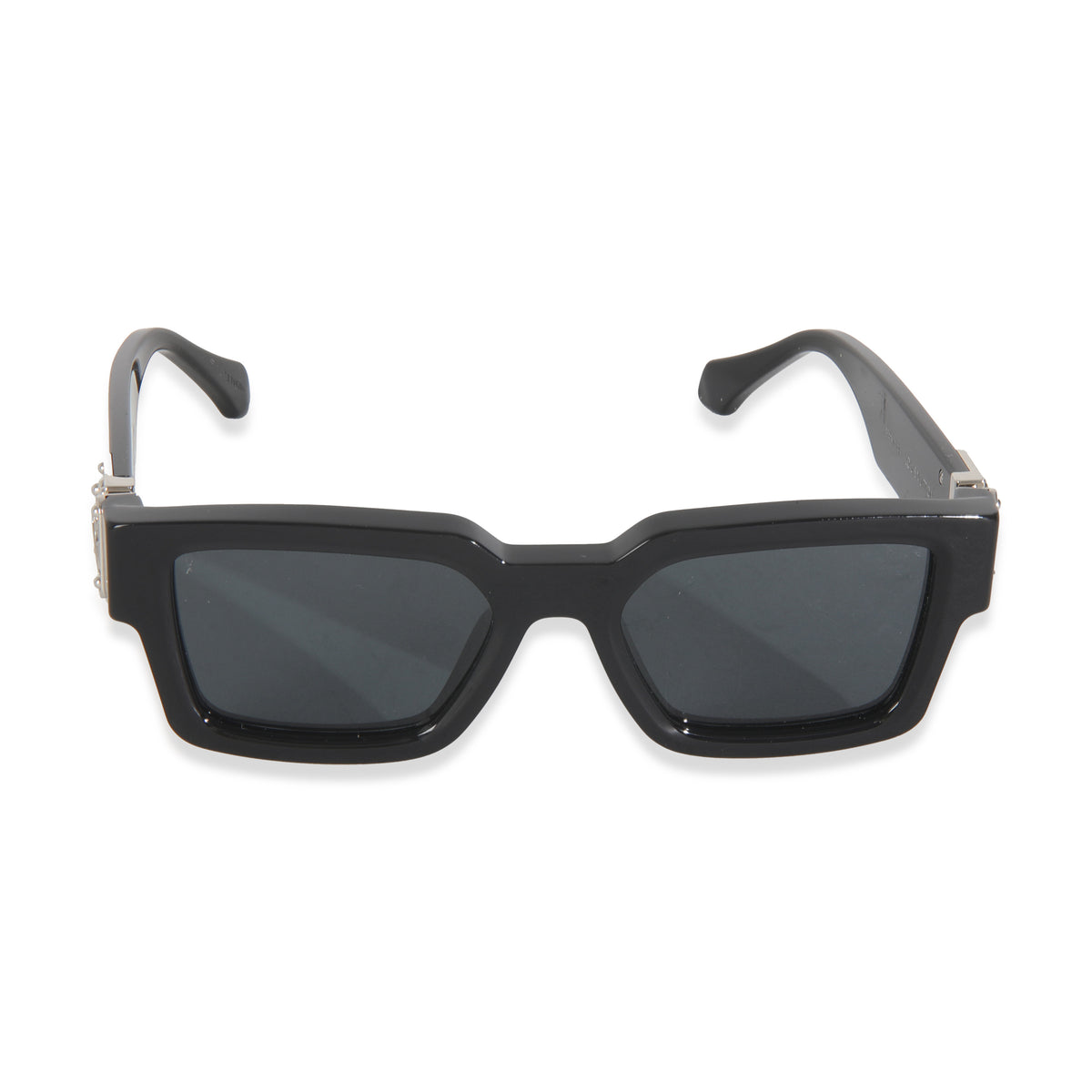 Black Acetate LV Match Square Lens Sunglasses