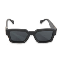Black Acetate LV Match Square Lens Sunglasses