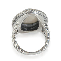 Yellow Gold & Sterling Silver  Moon Quartz Coil Ring Ring
